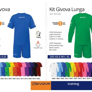 Odzież treningowa Kit Givova i Givova lunga