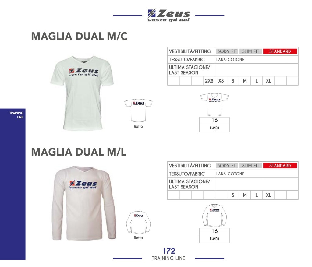 Odzież treningowa Zeus Maglia Dual M/C i M/L