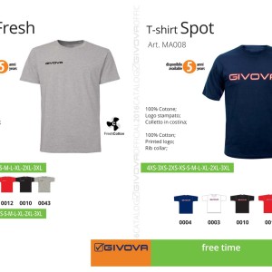 T-shirt Givova Relax Fresh i Spot