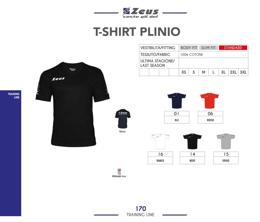 Odzież treningowa Zeus T-shirt Plinio