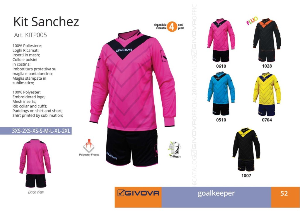 Komplety piłkarskie Givova Kit Sanchez