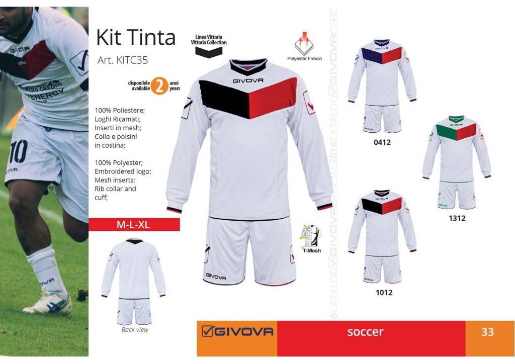 Komplety piłkarskie Givova Kit Tinta