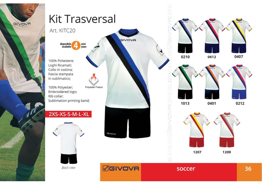 Komplety piłkarskie Givova Kit Trasversal