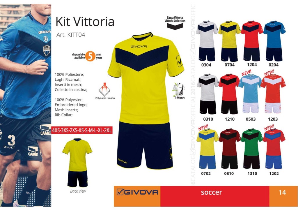 Komplety piłkarskie Givova Kit Vittoria